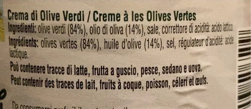 Crema di olive verdi