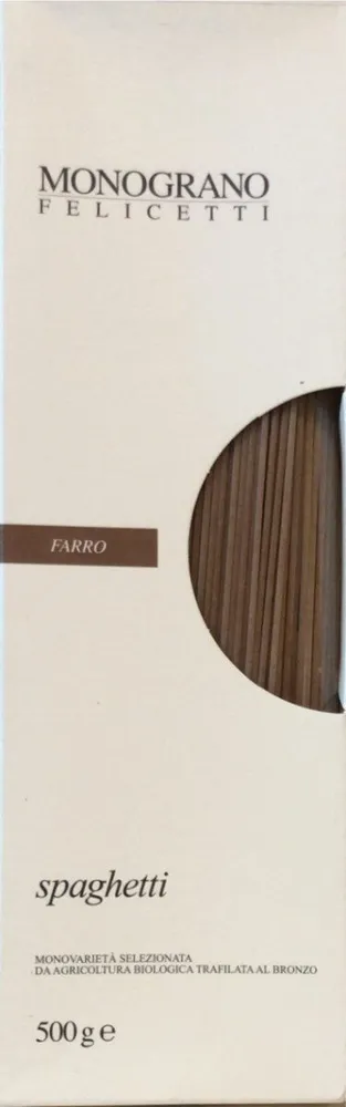 Organic Farro Spaghetti Pasta By Monograno Felicetti
