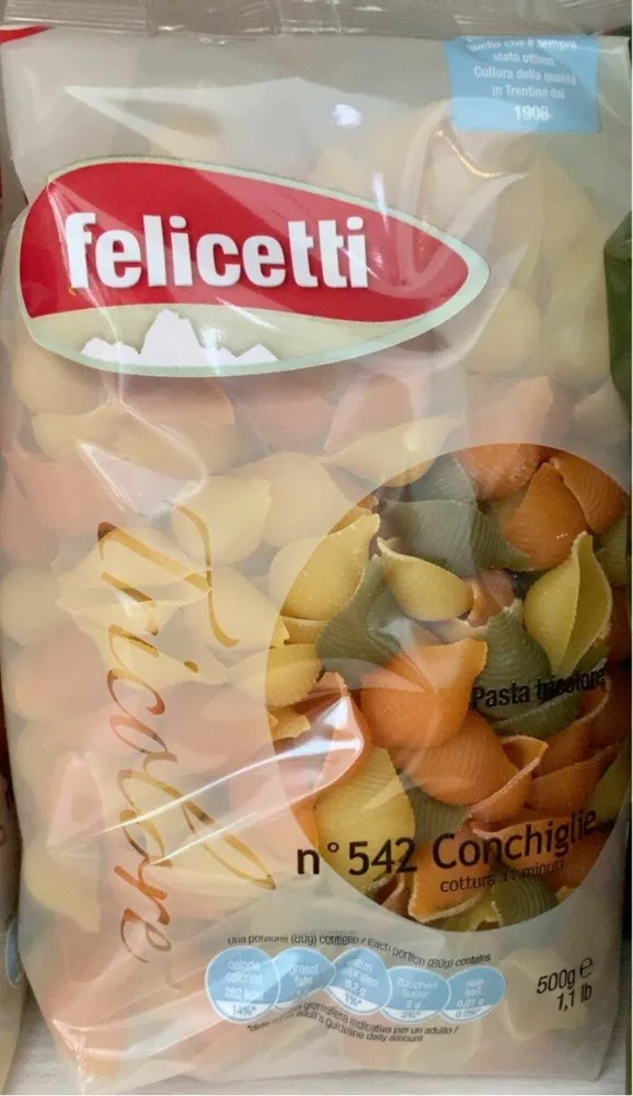 Pasta tricolore