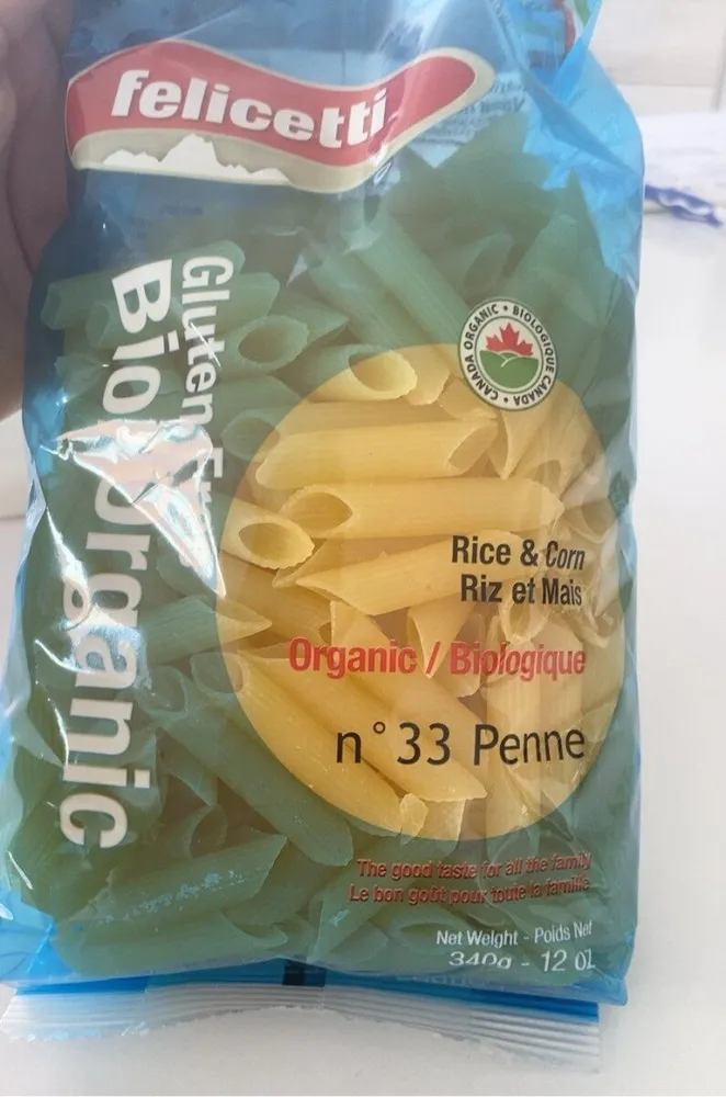 No 33 Organic Penne Rice & Corn