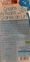 Grissins Artisans aux Graines de Lin