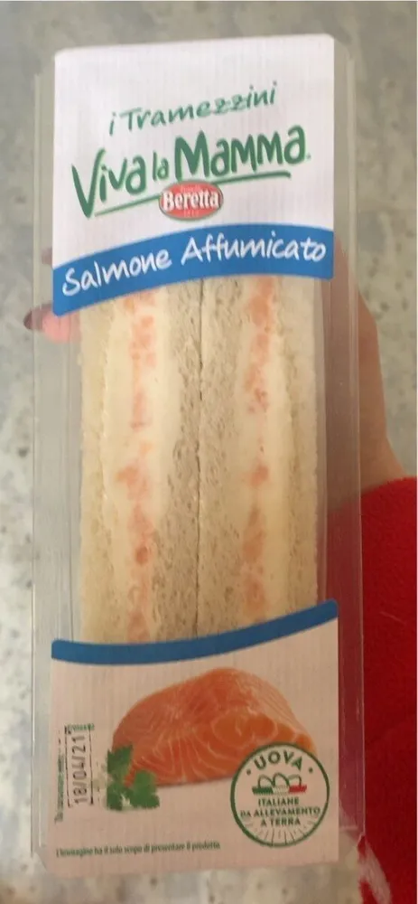 I tramezzini, salmone affumicato
