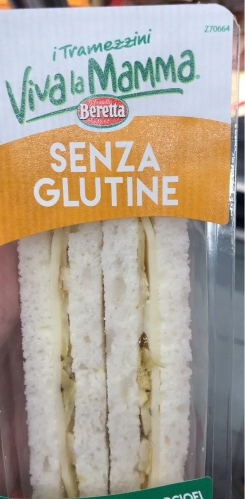Tramezzini provola affumicata e carciofi senza glutine