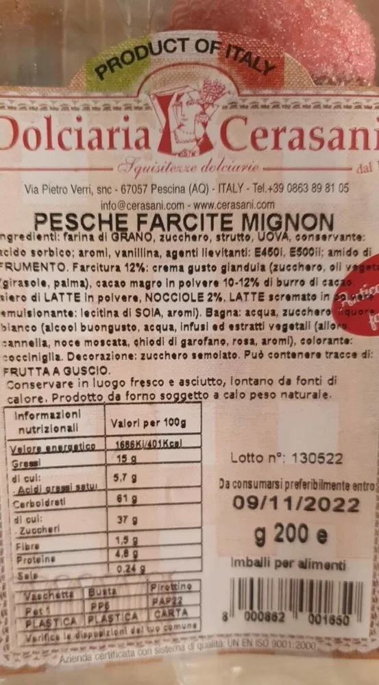 Pesche farcite mignon