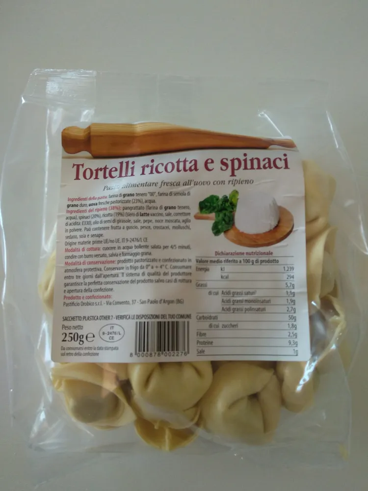 Tortelli ricotta e spinaci