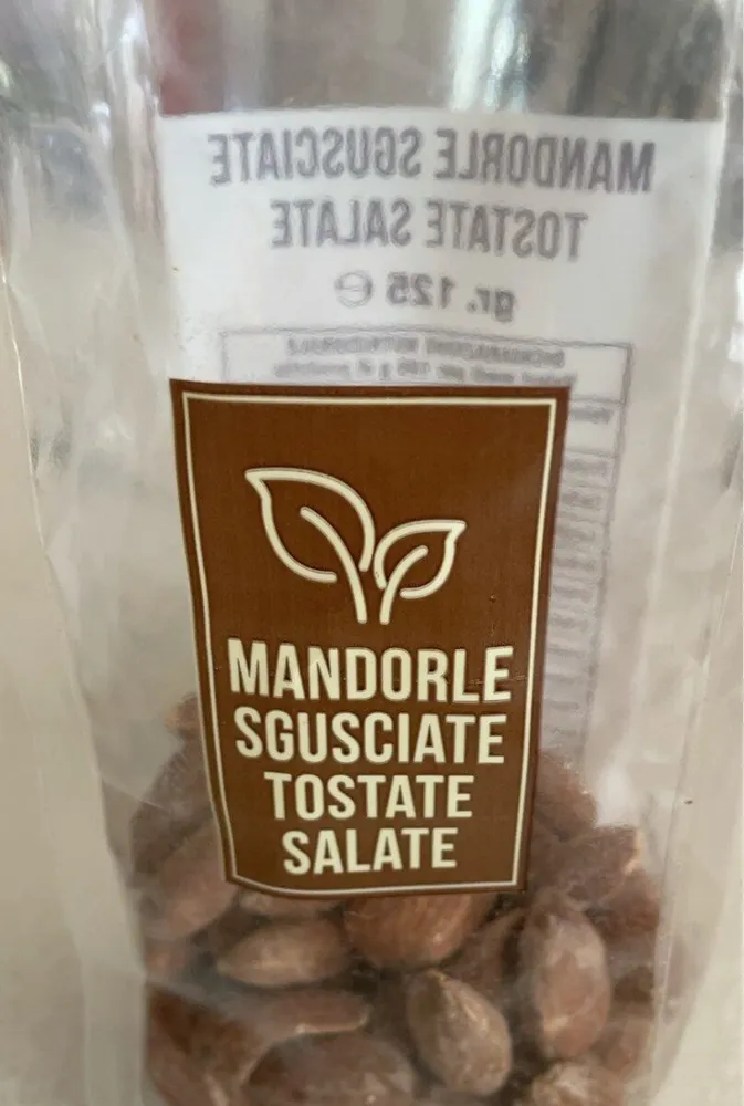 Mandorle tostate e salate