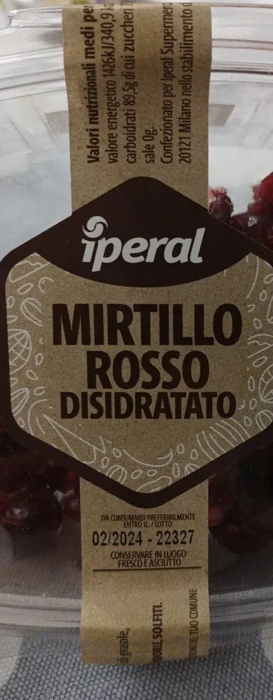 Mirtillo Rosso Disidratato