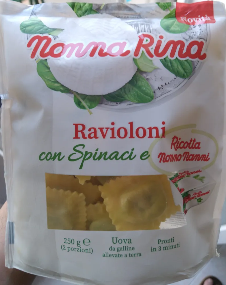 Ravioloni spinaci e robiola Nonno Nanni