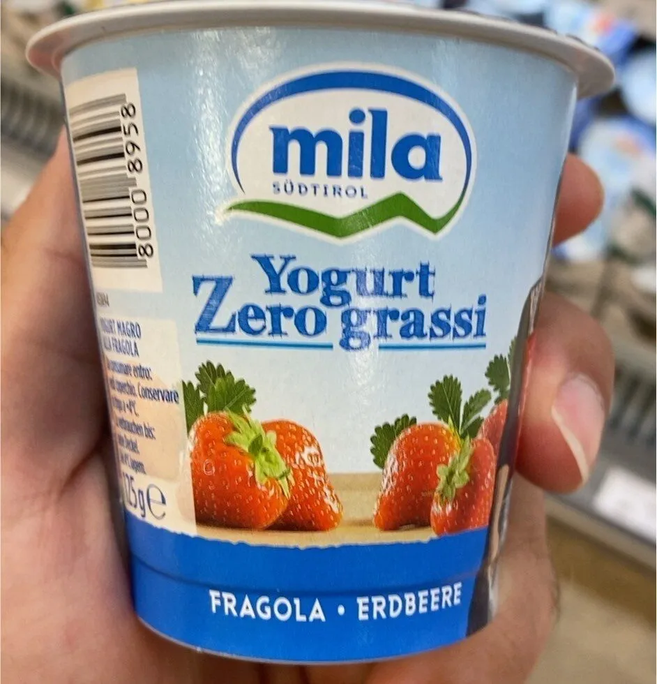 Yogurt zero grassi fragola