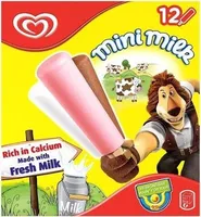 Milk  Milk Chocolate, Strawberry & Vanilla Ice Cream Lolly x