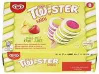 Twister Mini Iskrem 8 stk, 8 stk