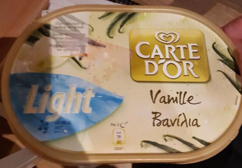 Glace vanille light
