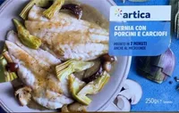 Cernia con porcini e carciofi