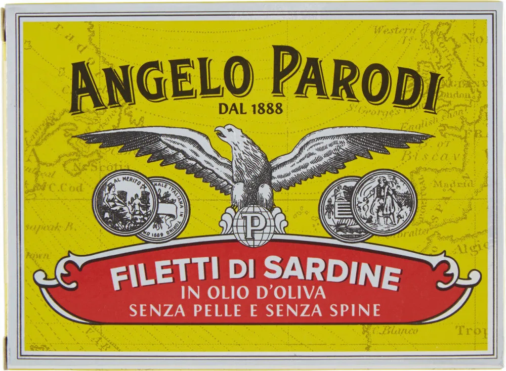 Filetti di sardine in olio d'oliva senza pelle e senza spine