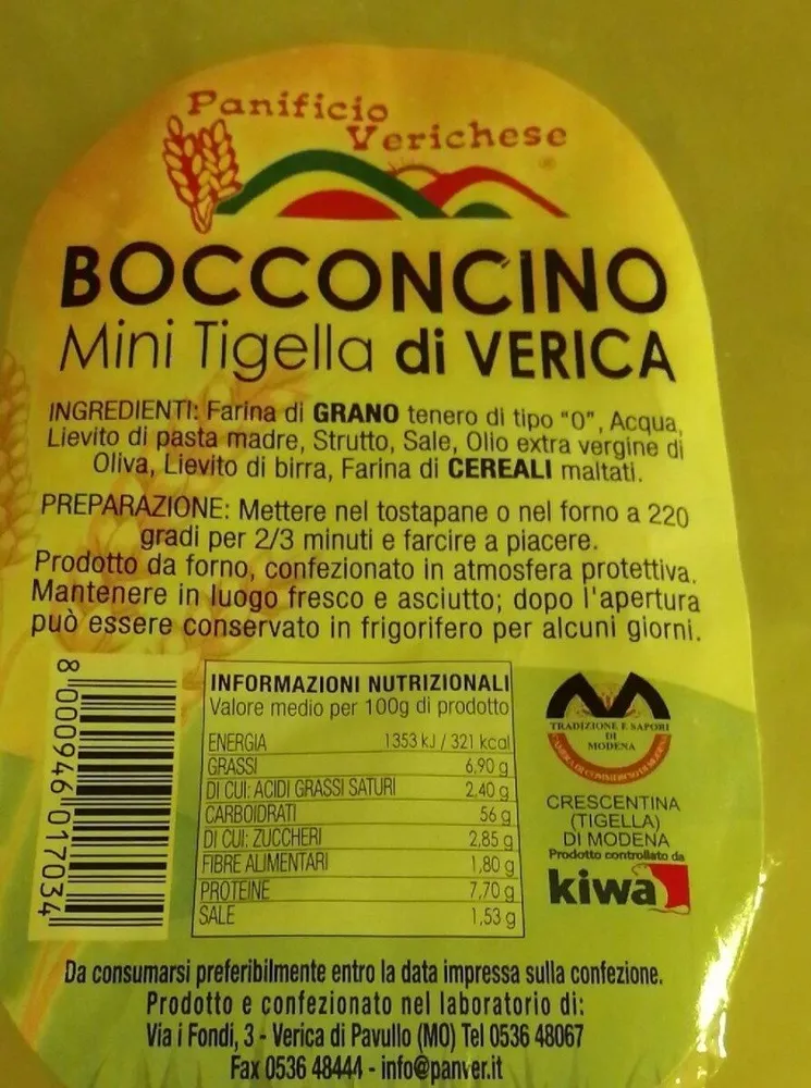 Mini tigella di Verica