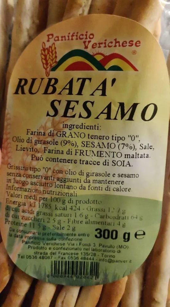 Grissini Rubatà Sesamo