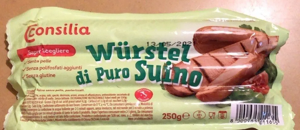 Würstel di puro suino