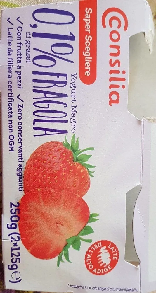 Yogurt magro fragola - 0,1% di grassi