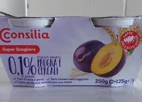 Yogurt magro prugna e cereali