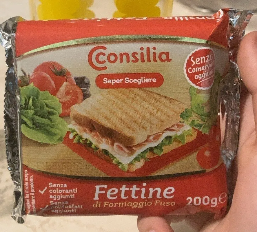 Fettine di formaggio fuso