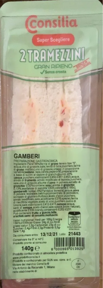 2 Tramezzini Gamberi