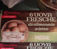 6 uova fresche da allevamento a terra