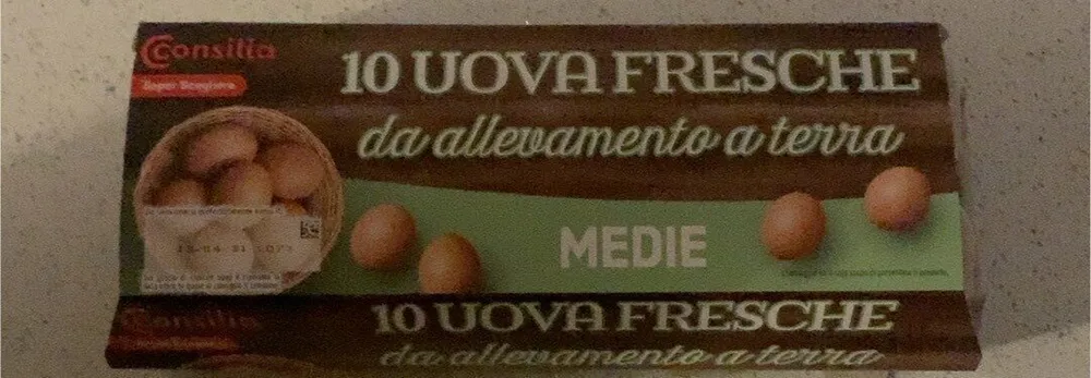 10 Uova fresche Medie