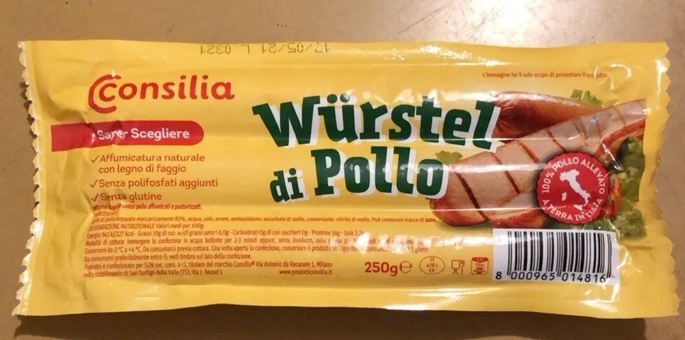 Würstel di pollo