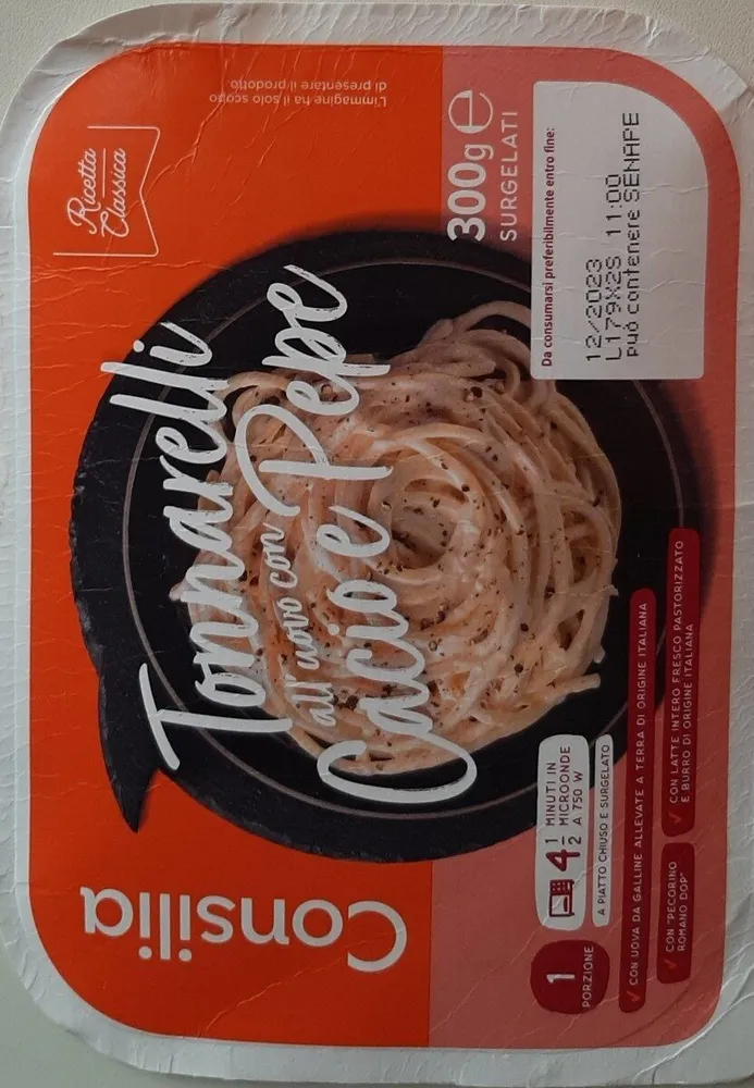 Tonnarelli all'uovo Cacio e Pepe