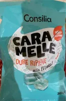 Caramelle dure ripiene alla menta