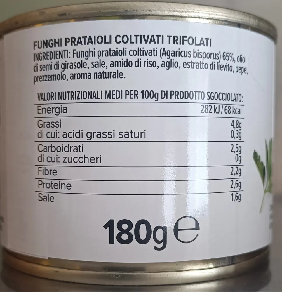 Funghi champignon trifolati