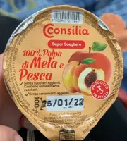 100% polpa di mela e pesca