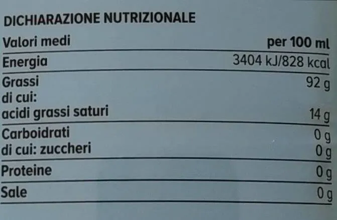 Olio di semi vari