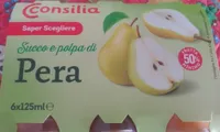 Succo e polpa di pera