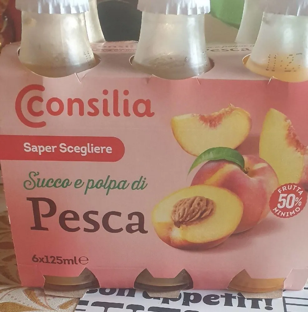 Succo e polpa di pesca