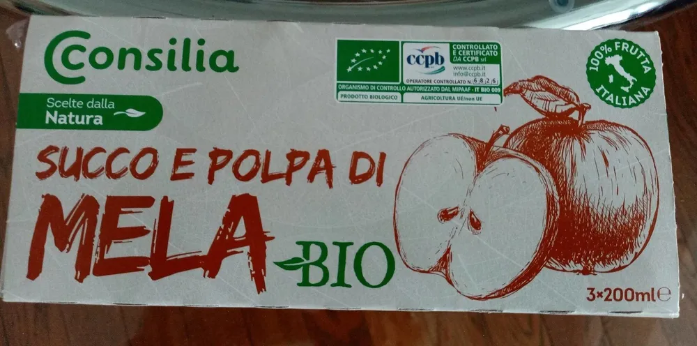 Succo e polpa di mela bio