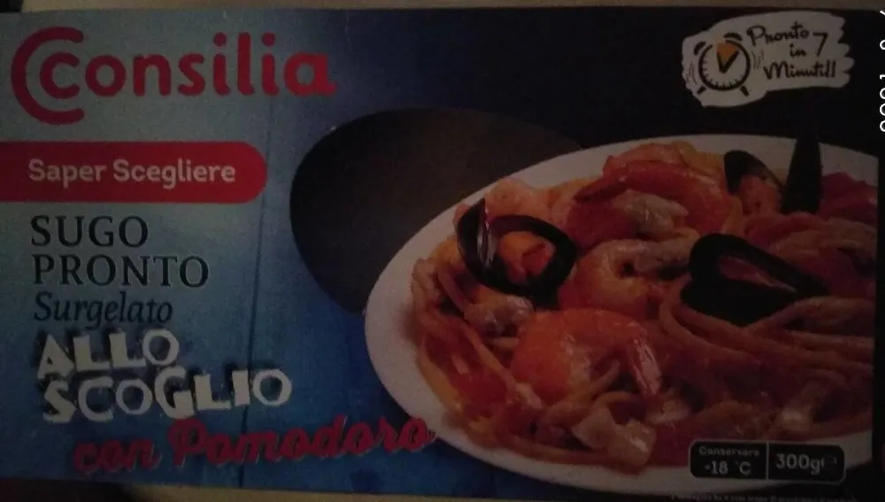 Sugo pronto surgelato allo scoglio con pomodoro