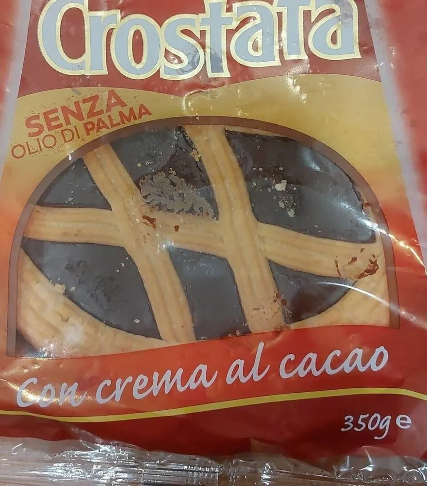 Crostata con crema al cacao