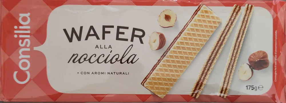 Wafers alla nocciola