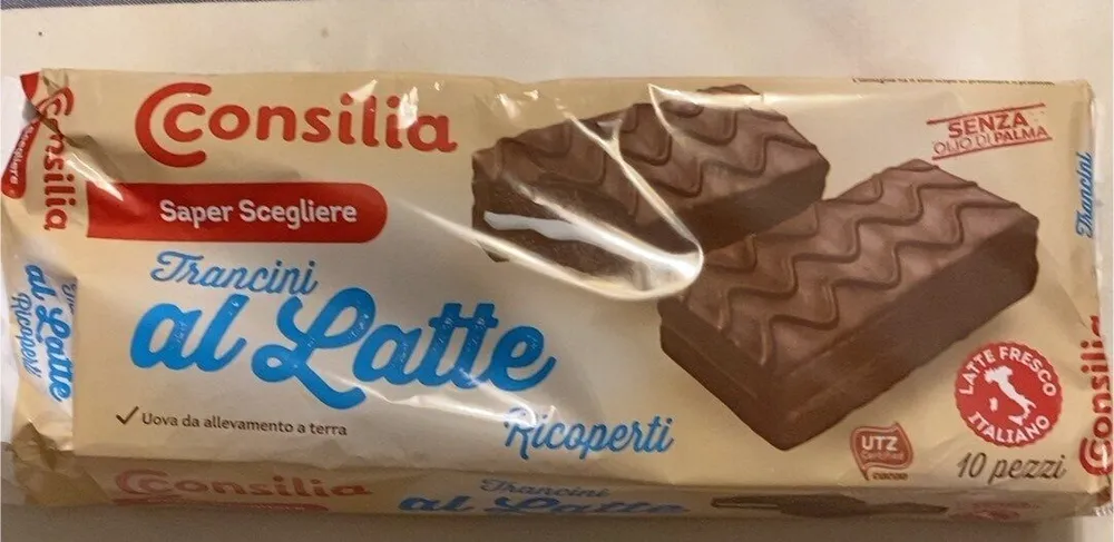 Trancini al latte ricoperti