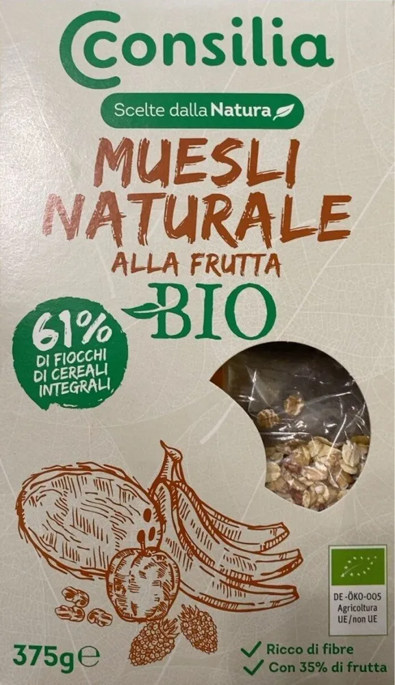 Muesli naturale alla frutta bio