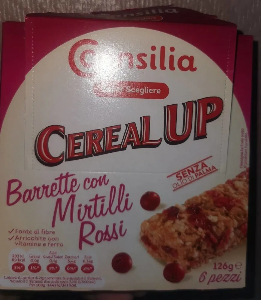 Barrette con mirtilli rossi