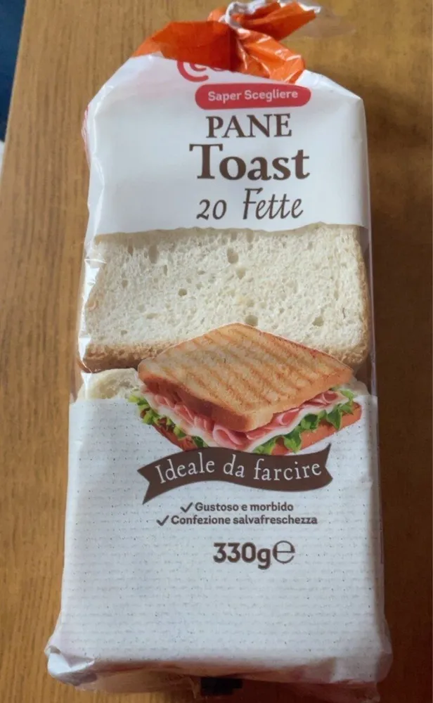 Pane toast a fette