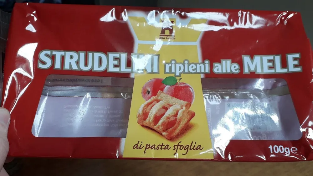 Strudellini ripieni alle mele