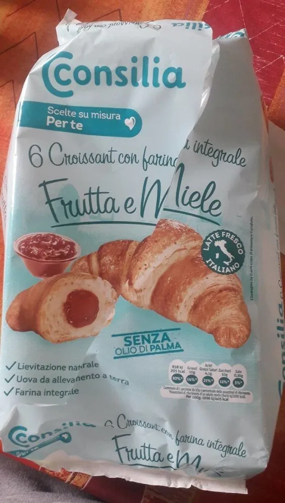 Croissant con farina integrale Frutta e Miele