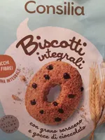Biscotti integrali con gocce di cioccolato