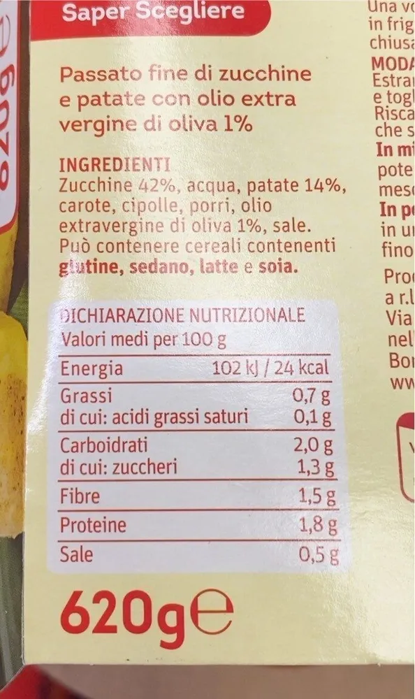 Crema di zucchine e patate