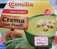 Crema con piselli