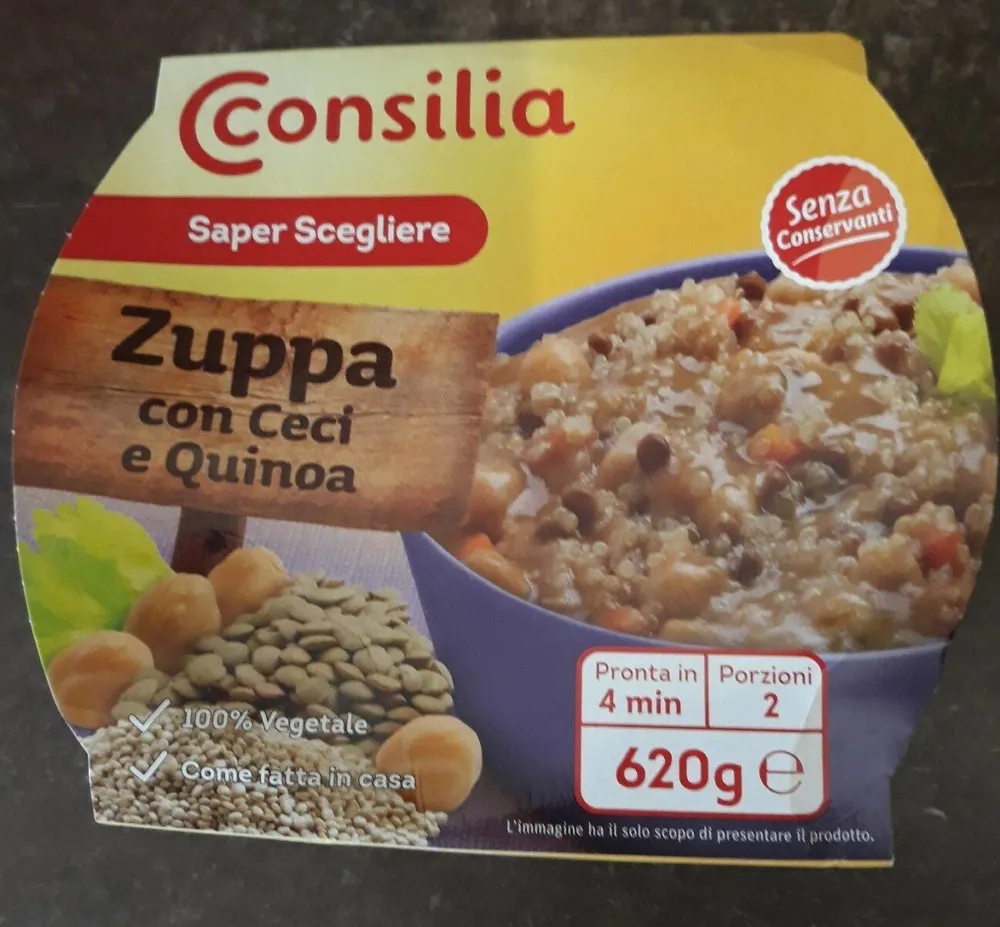Zuppa con ceci e quinoa