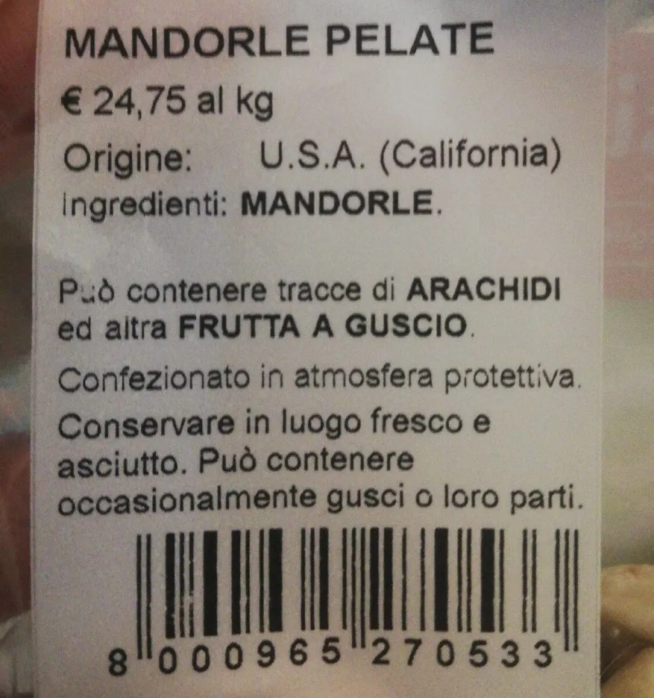 Mandorle pelate